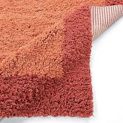 Tapete de lã - Khenifra Handknot Wool Premium (laranja/vermelho)