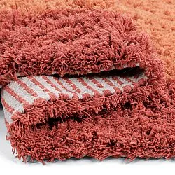 Tapete de lã - Khenifra Handknot Wool Premium (laranja/vermelho)