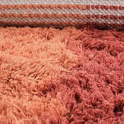 Tapete de lã - Khenifra Handknot Wool Premium (laranja/vermelho)