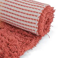 Tapete de lã - Khenifra Handknot Wool Premium (laranja/vermelho)