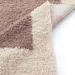 Tapete de lã - Khenifra Handknot Wool Premium (taupe/creme)