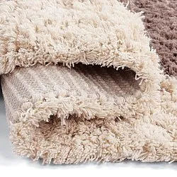 Tapete de lã - Khenifra Handknot Wool Premium (taupe/creme)