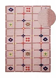 Tapete de lã - Lausanne Flatweave Tufted Premium (rosa)
