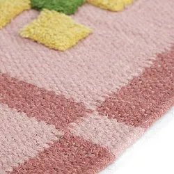 Tapete de lã - Lausanne Flatweave Tufted Premium (rosa)