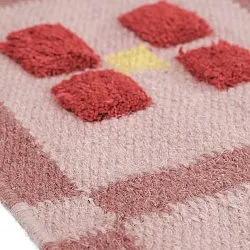 Tapete de lã - Lausanne Flatweave Tufted Premium (rosa)
