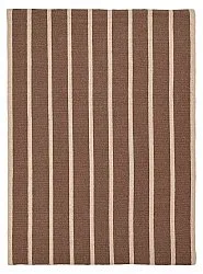 Tapete de lã - Luton (natural/taupe escuro)
