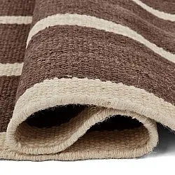 Tapete de lã - Luton (natural/taupe escuro)