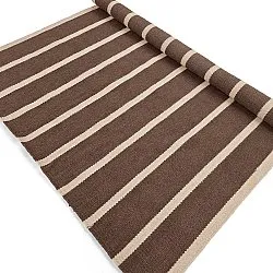 Tapete de lã - Luton (natural/taupe escuro)