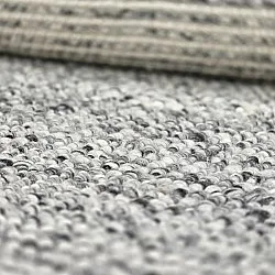 Tapete de lã - Mesra (cinza/branco)