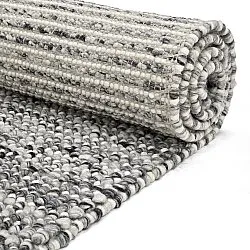 Tapete de lã - Mesra (cinza/branco)