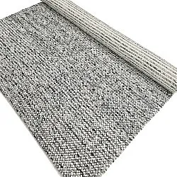 Tapete de lã - Mesra (cinza/branco)