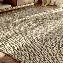 Tapete de lã - Monastir (marrom/branco)