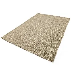 Tapete de lã - Monastir (marrom/branco)