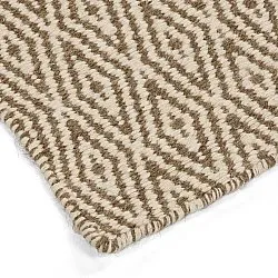 Tapete de lã - Monastir (marrom/branco)