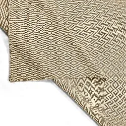 Tapete de lã - Monastir (marrom/branco)