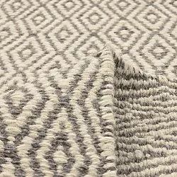 Tapete de lã - Monastir (cinza/branco)