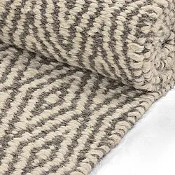 Tapete de lã - Monastir (cinza/branco)