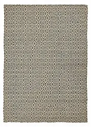 Tapete de lã - Monastir (preto/branco)