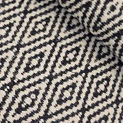 Tapete de lã - Monastir (preto/branco)