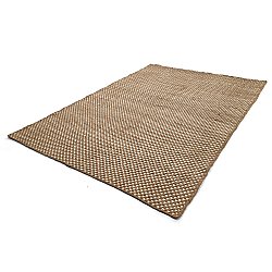 Tapete de lã - Ovelia (marrom/branco)