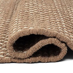 Tapete de lã - Ovelia (marrom/branco)