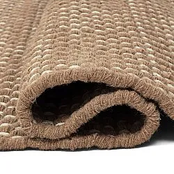 Tapete de lã - Ovelia (marrom/branco)