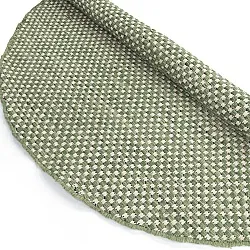 Tapete redondo - Ovelia (verde/branco)