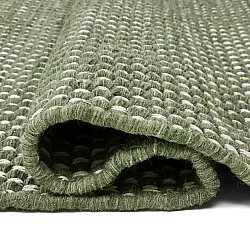 Tapete de lã - Ovelia (verde/branco)