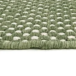 Tapete de lã - Ovelia (verde/branco)