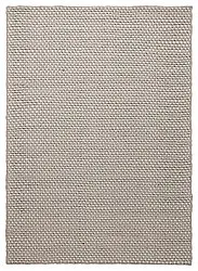 Tapete de lã - Ovelia (taupe/branco)