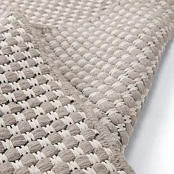 Tapete de lã - Ovelia (taupe/branco)