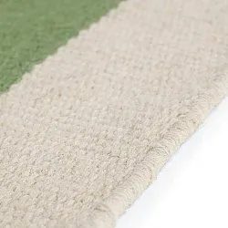 Tapete de lã - Peniche (creme/verde/vermelho)