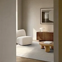 Tapete de lã - Puri Hand Tufted Wool Premium (creme/branco)