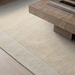 Tapete de lã - Puri Hand Tufted Wool Premium (creme/branco)