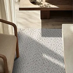 Tapete de lã - Sala Irregular Wool Bubble (creme)