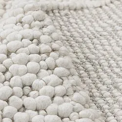 Tapete de lã - Sala Irregular Wool Bubble (creme)