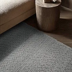 Tapete de lã - Sala Irregular Wool Bubble (mescla cinza claro)