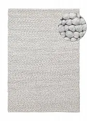 Tapete de lã - Sala Irregular Wool Bubble (mescla cinza claro)