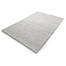 Tapete de lã - Sala Irregular Wool Bubble (mescla cinza claro)