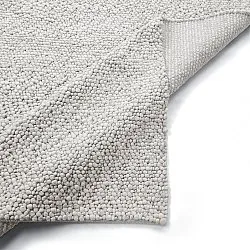 Tapete de lã - Sala Irregular Wool Bubble (mescla cinza claro)