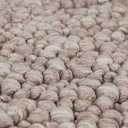 Tapete de lã - Sala Irregular Wool Bubble (taupe/branco mescla)