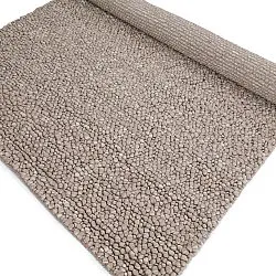 Tapete de lã - Sala Irregular Wool Bubble (taupe/branco mescla)
