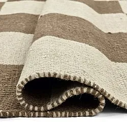 Tapete de lã - Scacco (marrom/bege)