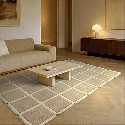 Tapete de lã - Syl Hand Tufted Wool Premium (bege/creme)