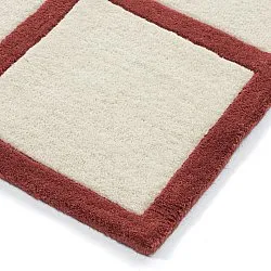 Tapete de lã - Syl Hand Tufted Wool Premium (vermelho/branco)