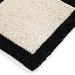 Tapete de lã - Syl Hand Tufted Wool Premium (preto/branco)