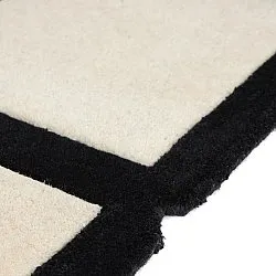 Tapete de lã - Syl Hand Tufted Wool Premium (preto/branco)