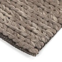 Tapete de lã - Talvia Braided Wool (marrom/bege)