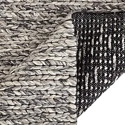 Tapete de lã - Talvia Braided Wool (cinza escuro)