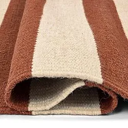 Tapete de lã - Torquay (canela/branco)